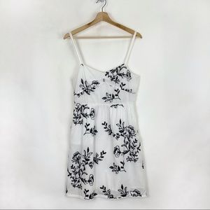 J.Crew White Embroidered Floral Mini Dress